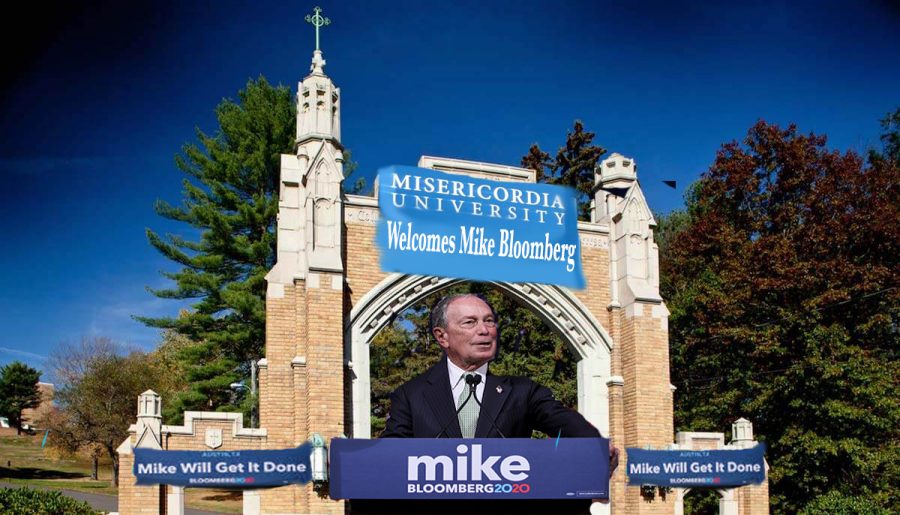 Bloomberg gives a speech outside the arch after the news of him taking over as Misericordia University’s president was released to the public.

Photos from Google Images
