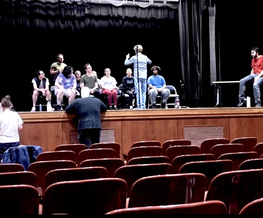 Misericordia Players rehearse for the 25th Annual Putnam County Spelling Bee
