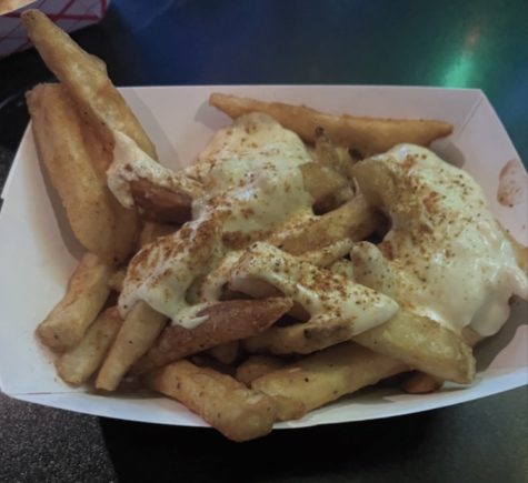 Crab fries from Anthracite Cafe