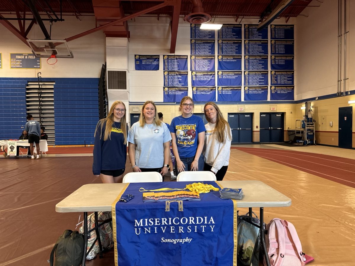 Left to right: Taylor Waterson - secretary, Brenna Smith - treasurer, Natalie St.James - president, Kayla Reed - social media coordinator. Not included in the photo Jenise Cooper - vice president, Abigail Christman - assistant social media coordinator.