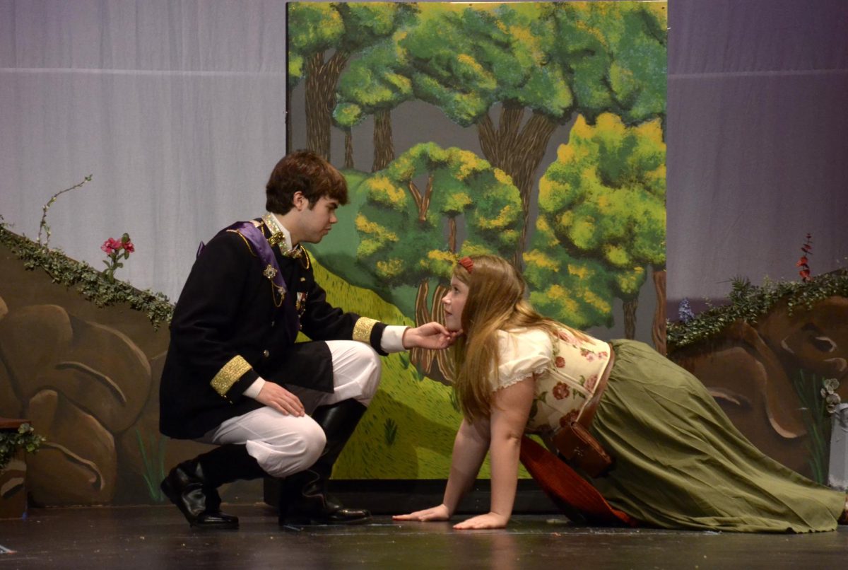 Owen Klaproth as Cinderella's Prince and Jenna Ziemba as the Baker's Wife